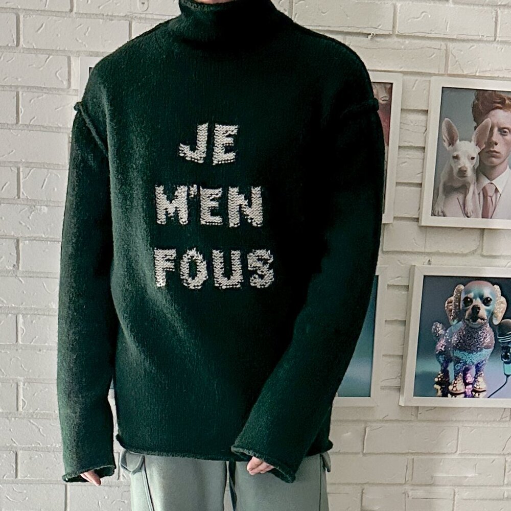 Zadig & Voltaire Forest Green Sweater je m'en fous